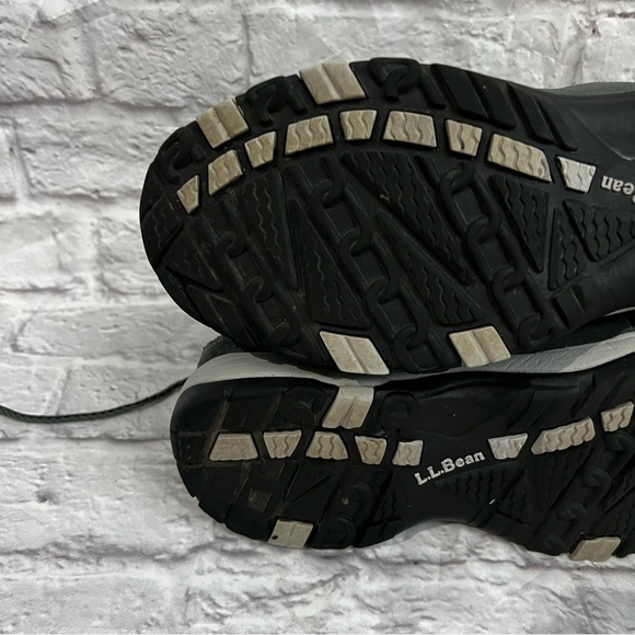 L.L. Bean Men's Primaloft Waterproof Gray Black Lace Up Hiking Boots 9 medium - Picture 12 of 13